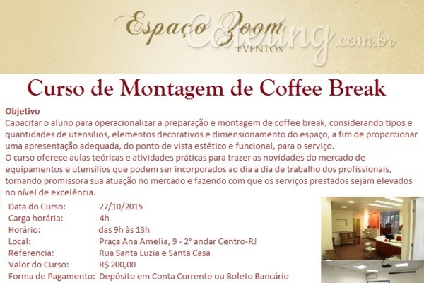 Curso de Montagem de Coffee Break