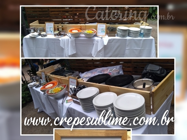 Buffet de crepe a domicílio.