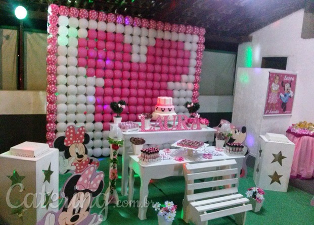 Decoração Minnie rosa