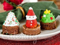 Mini tortas para o Natal