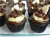 Cupcake de duplo brigadeiro