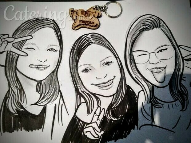 Caricaturas para festa