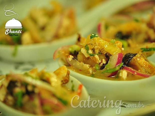 Ceviche de raiz de lotus (vegano)