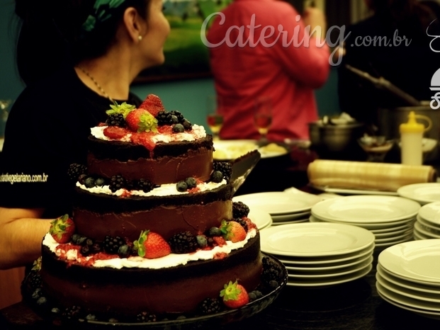 Naked cake trufado (vegano) 