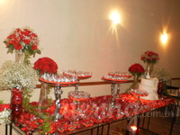 Casamento vermelho e branco