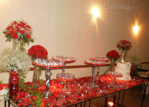 Casamento vermelho e branco