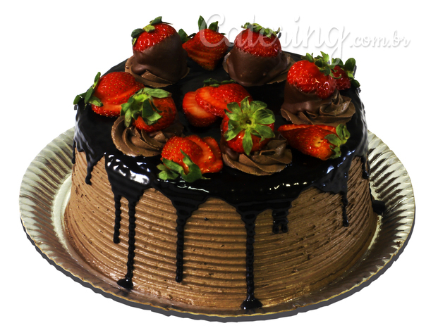 Torta Morango com Chocolate