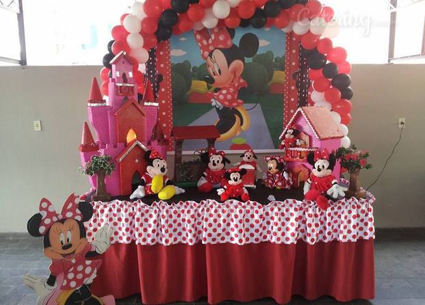 Decoração Minnie vermelha