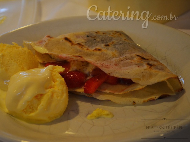 Crepe com sorvete