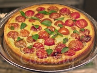 Quiche caprese