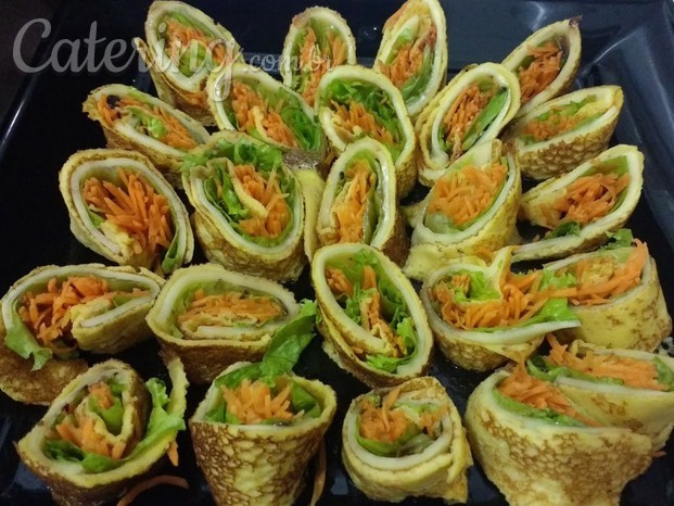 Wraps vegetarianos e com sabores variados