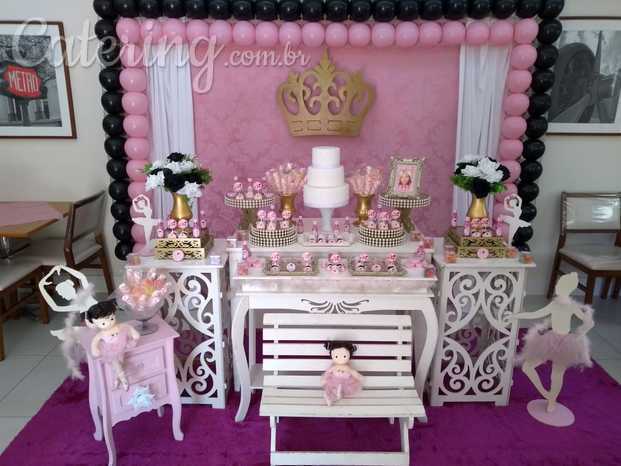 Decoração chá de bebê meninas tema bailarina