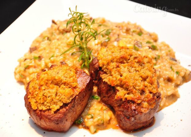 Filé mignon e risoto